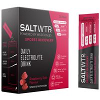 SaltWTR Raspberry Salt - Sugar-free Electrolytes - Sports Recovery Hydration - 20 Pack